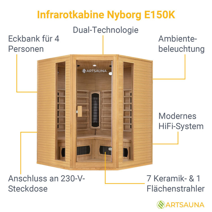 Infrarotkabine Nyborg E150K