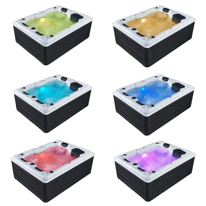 Outdoor Whirlpool Oasis mit Treppe