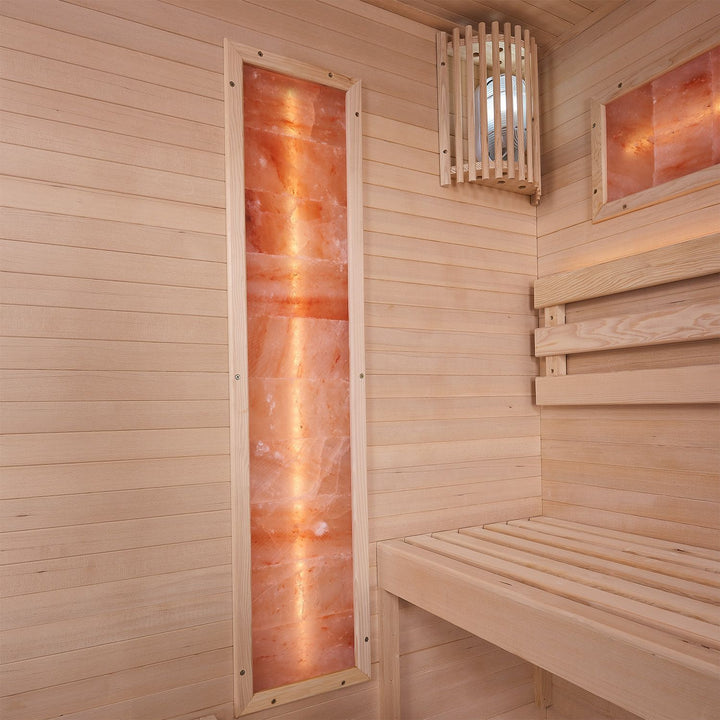 Traditionelle Sauna Vantaa 150 x 140 cm mit 4,5 kW Saunaofen