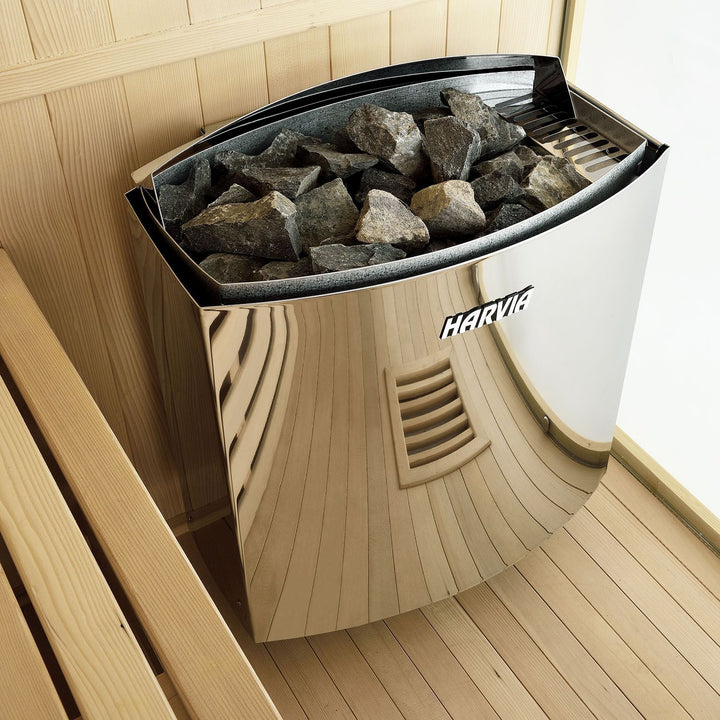 Traditionelle finnische Sauna Espoo150 Premium - 150 x 150 cm 6 kW