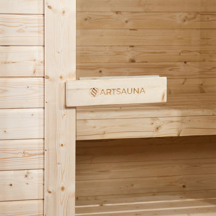 Outdoor Sauna Varberg 145 x 150 cm mit 4,5 kW Saunaofen