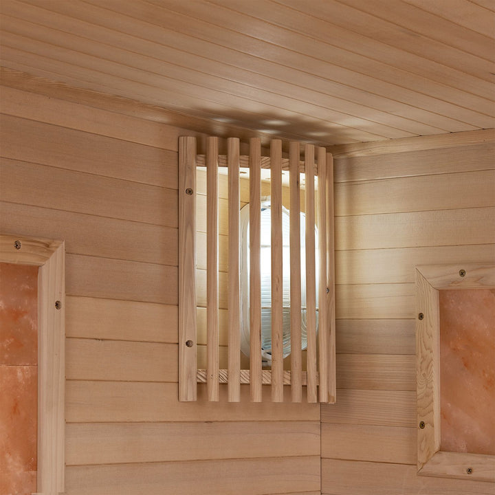 Traditionelle Sauna Vantaa 150 x 140 cm mit 4,5 kW Saunaofen