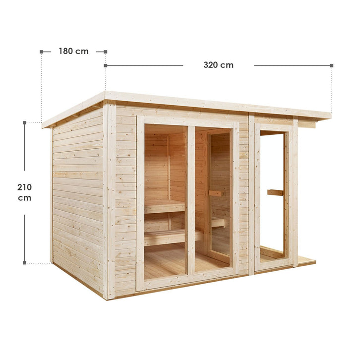 Outdoor Sauna Varberg 320 x 180 cm