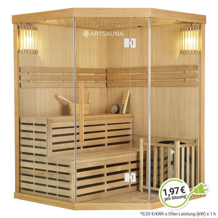 Traditionelle Saunakabine / Finnische Sauna Espoo150 Premium