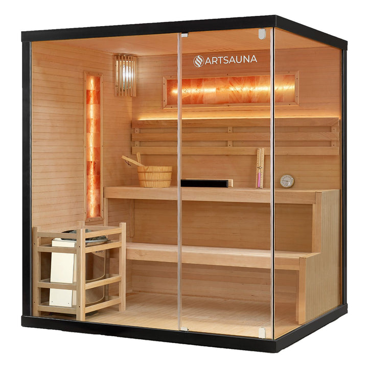 Indoor Sauna Vantaa 175 mit Salzsteinen