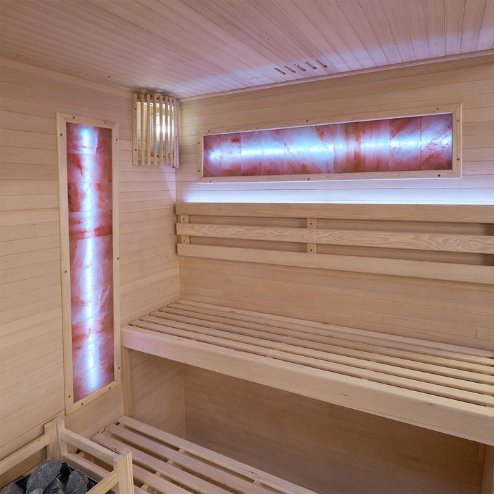 Indoor Sauna Vantaa 175 mit Salzsteinen