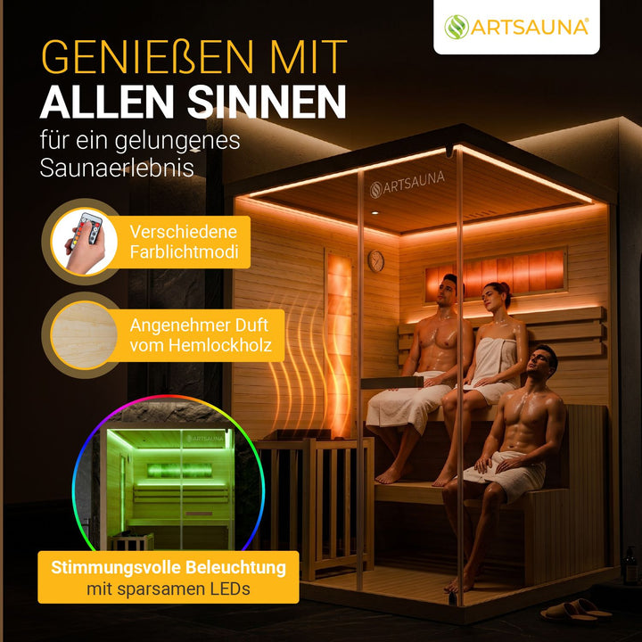 Indoor Sauna Vantaa 150 - Salzstein