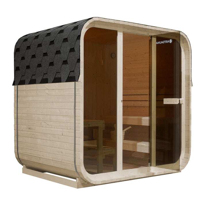 Fasssauna quadratisch Fjora