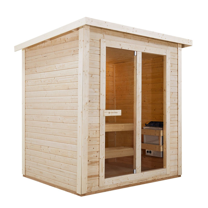 Outdoor Sauna Varberg 200 x 160 cm mit 8 kW Saunaofen