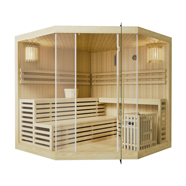 Traditionelle Saunakabine / Finnische Sauna Espoo200 Premium