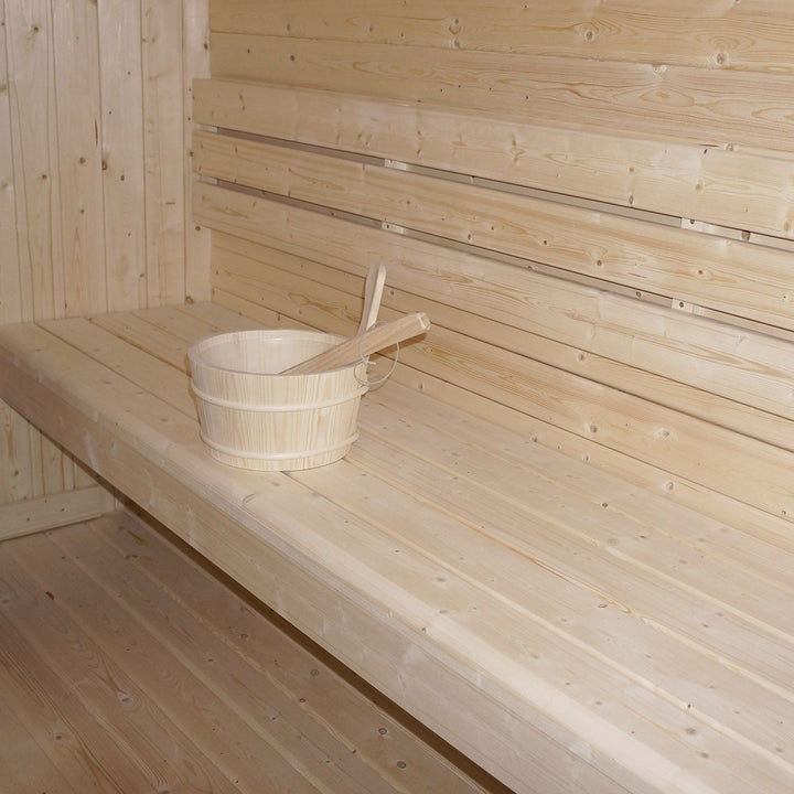 Fasssauna quadratisch Nolvik XL
